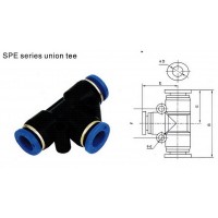 air fitting ข้อต่อลม - **ข้อต่อเสียบสายลม 3 ทาง Model : SPE