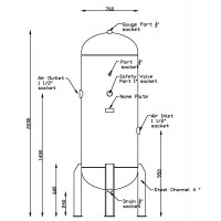 air tank - **AIR TANK 800 Litrees ถังเก็บลม 800 ลิตร