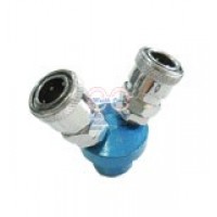 quick coupler ข้อต่อสวมเร็ว - SMV-2 (แบบกลม 2 ทาง)