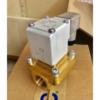solenoid valve โซลินอยด์วาล์ว - SMC โซลินอยด์วาล์ว 2/2way(N.C.), ทองเหลือง, ขนาด=3/4 :VXZ252HZ2G-AC220