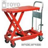 ***"TOYO" รถยกไฮดรอลิค รถเข็นไฮดรอลิค แบบซี่กรรไกร, 500 กิโล