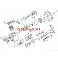 อะไหล่ปั๊มลม ฟูเช็ง fusheng - อะไหล่ปั๊มลมฟูเช็ง 1 แรงม้า รุ่น VA65-105