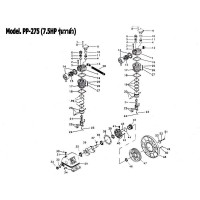 **อะไหล่ปั๊มลมพูม่า 7.5 แรงม้า รุ่น PP-275 (7.5 HP รุ่นวาล์ว)